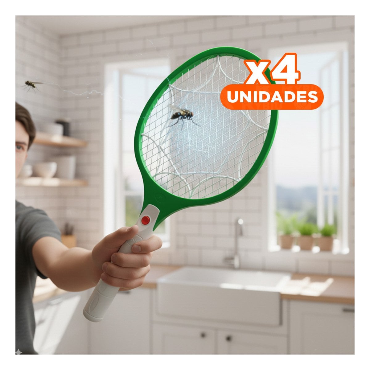 PACK4 ESTRUCTURA MOSQUITERA COMPACTA PARA DORMITORIO OFICINA Y PATIO VERDE - 1