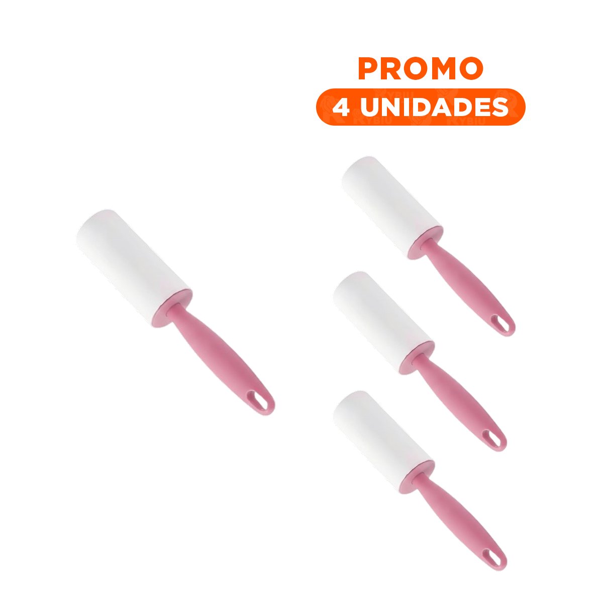 PACK4 ARTICULO PORTATIL PARA QUITAR PELUSA DE ABRIGOS Y CHAQUETAS ROSADO Y+REGALO STICKER - 1