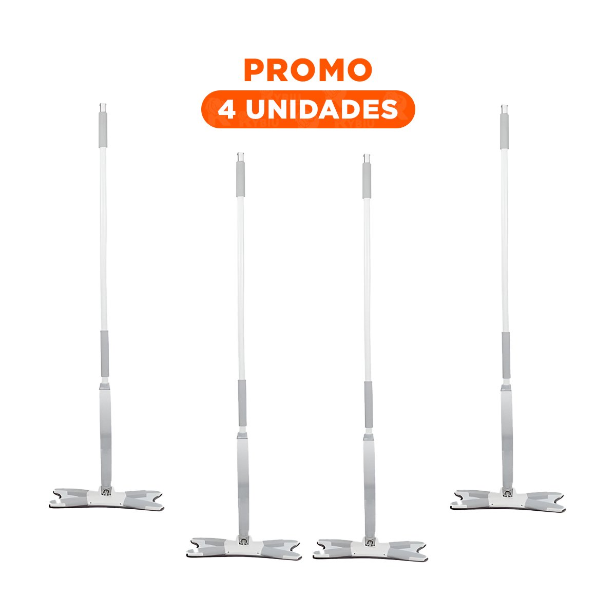 PACK4 EQUIPO DE LIMPIEZA MARIPOSA PARA PISOS BRILLANTES Y SECOS PLOMO Y+REGALO STICKER - 1