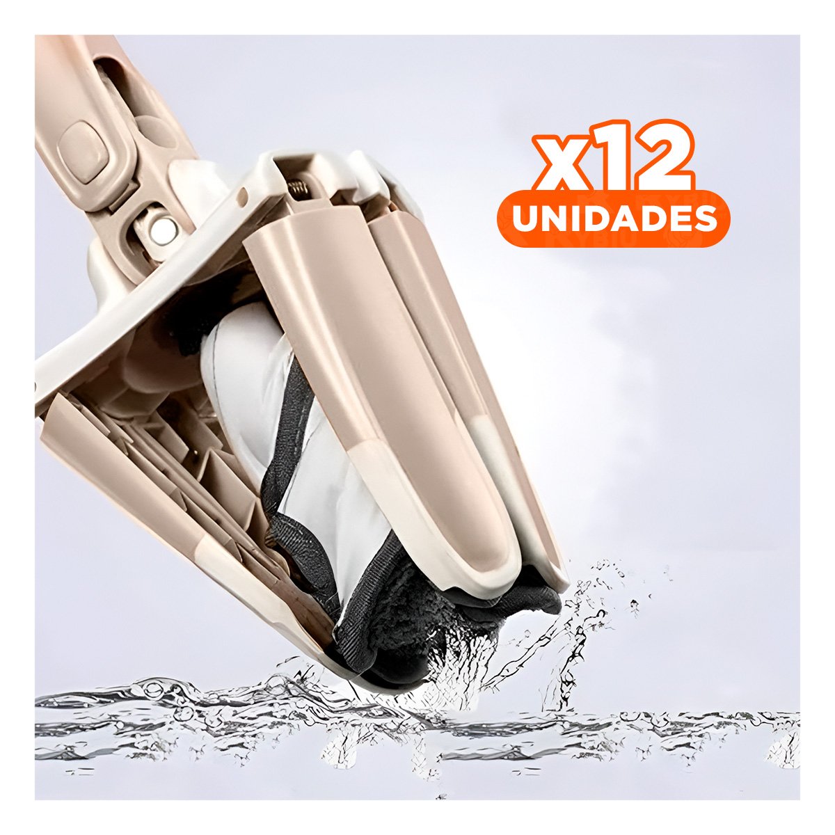 PACK12 FREGONA SUAVE MARIPOSA CON TECNOLOGIA QUE FACILITA LIMPIEZA Y ASEO DIARIO BEIGE - 1