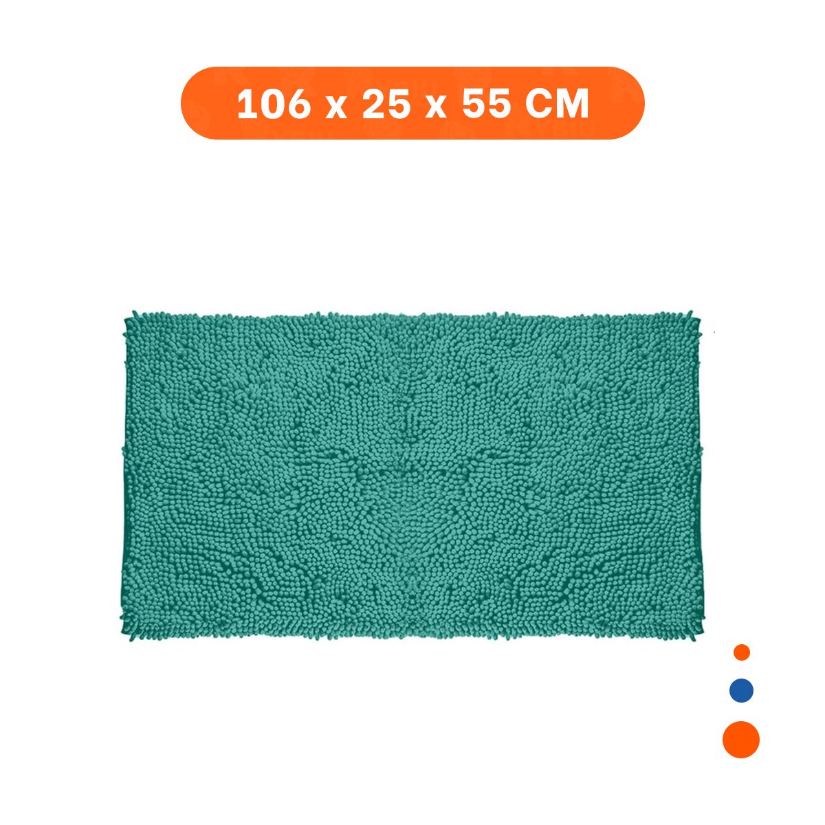 PACK12 TAPIZ DECORATIVO MICROFIBRA 40X60CM VERDE AGUA RESISTENTE Y LIGERO Y+PAPEL REGALO - 4