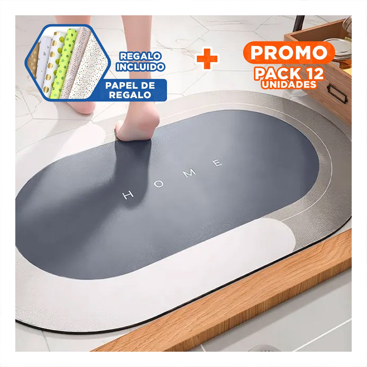 PACK12 COBIJA COMODA HOME PLOMO MATERIAL RESISTENTE Y FACIL DE LIMPIAR EN CASA Y+PAPEL REGALO - 1