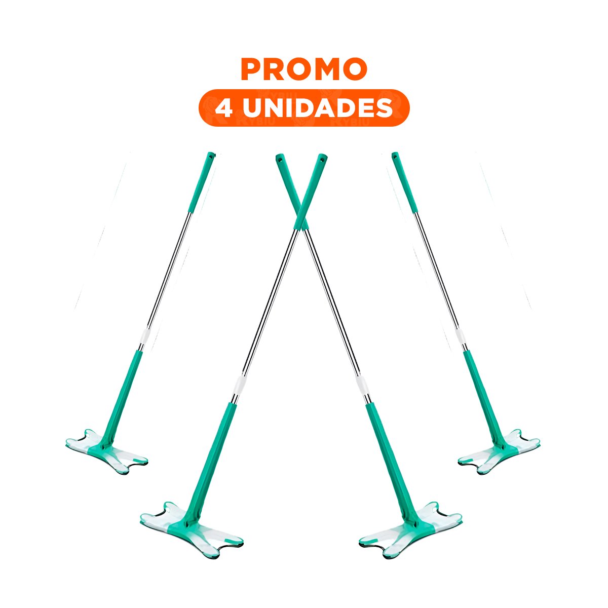 PACK4 PALETA MARIPOSA DE MICROFIBRA PARA LIMPIEZA RAPIDA Y FACIL VERDE Y+REGALO STICKER - 1
