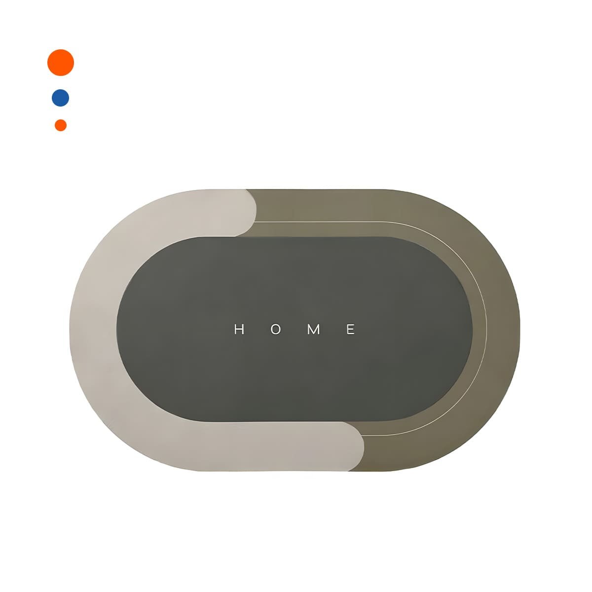 PACK12 TAPIZ COMODO HOME MARRON FORMATO OVALADO PERFECTO PARA DECORAR ESPACIOS Y+REGALO STICKER - 2