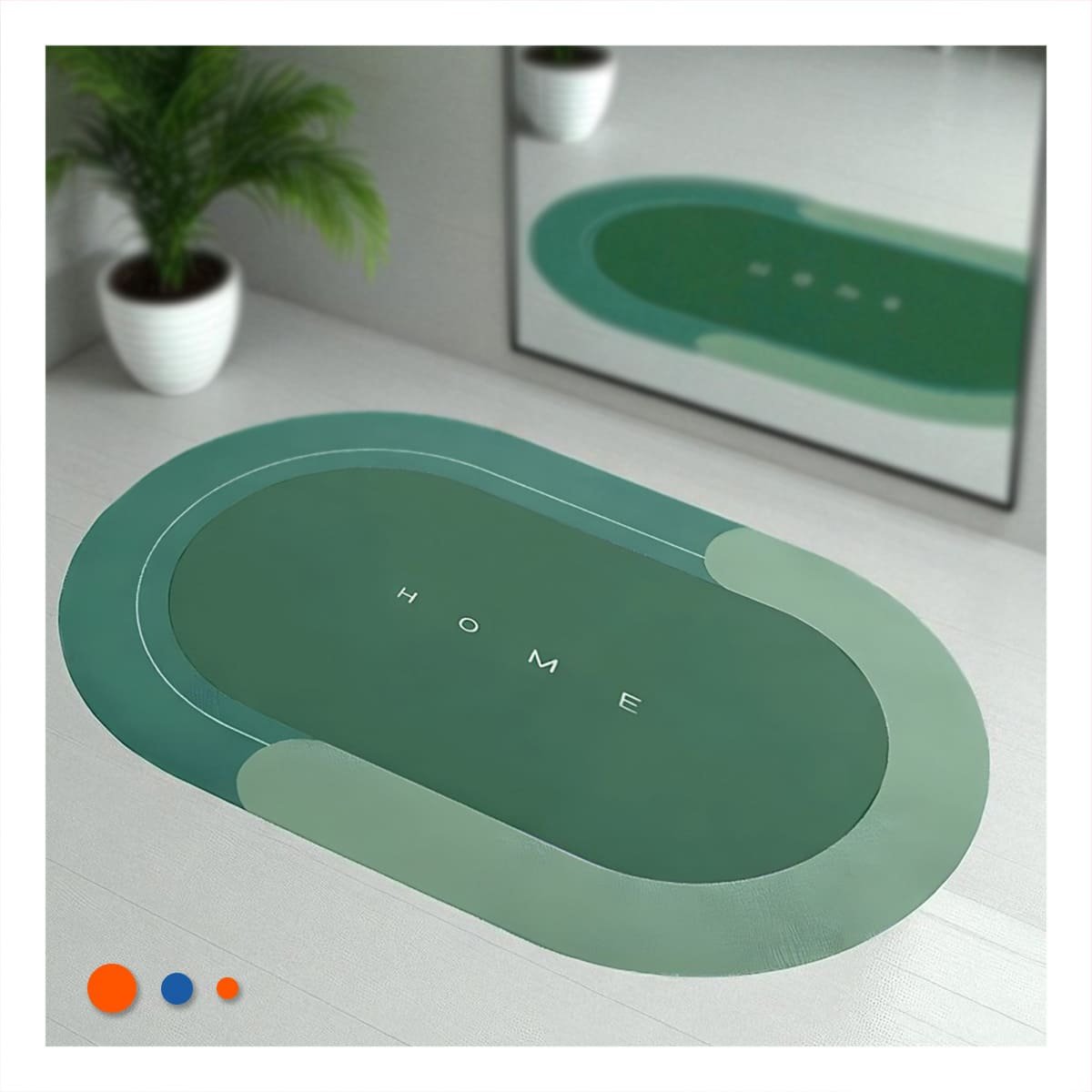 PACK4 TAPIZ SUAVE HOME VERDE MATERIAL RESISTENTE Y LIGERO PARA USO DIARIO Y+REGALO STICKER - 3