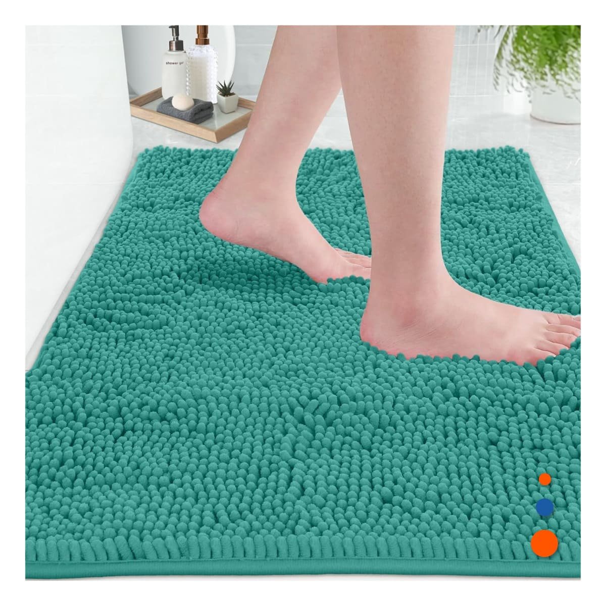 PACK2 COLCHONETA COMODA MICROFIBRA 40X60CM VERDE AGUA FORMATO RECTANGULAR Y+PAPEL REGALO - 5