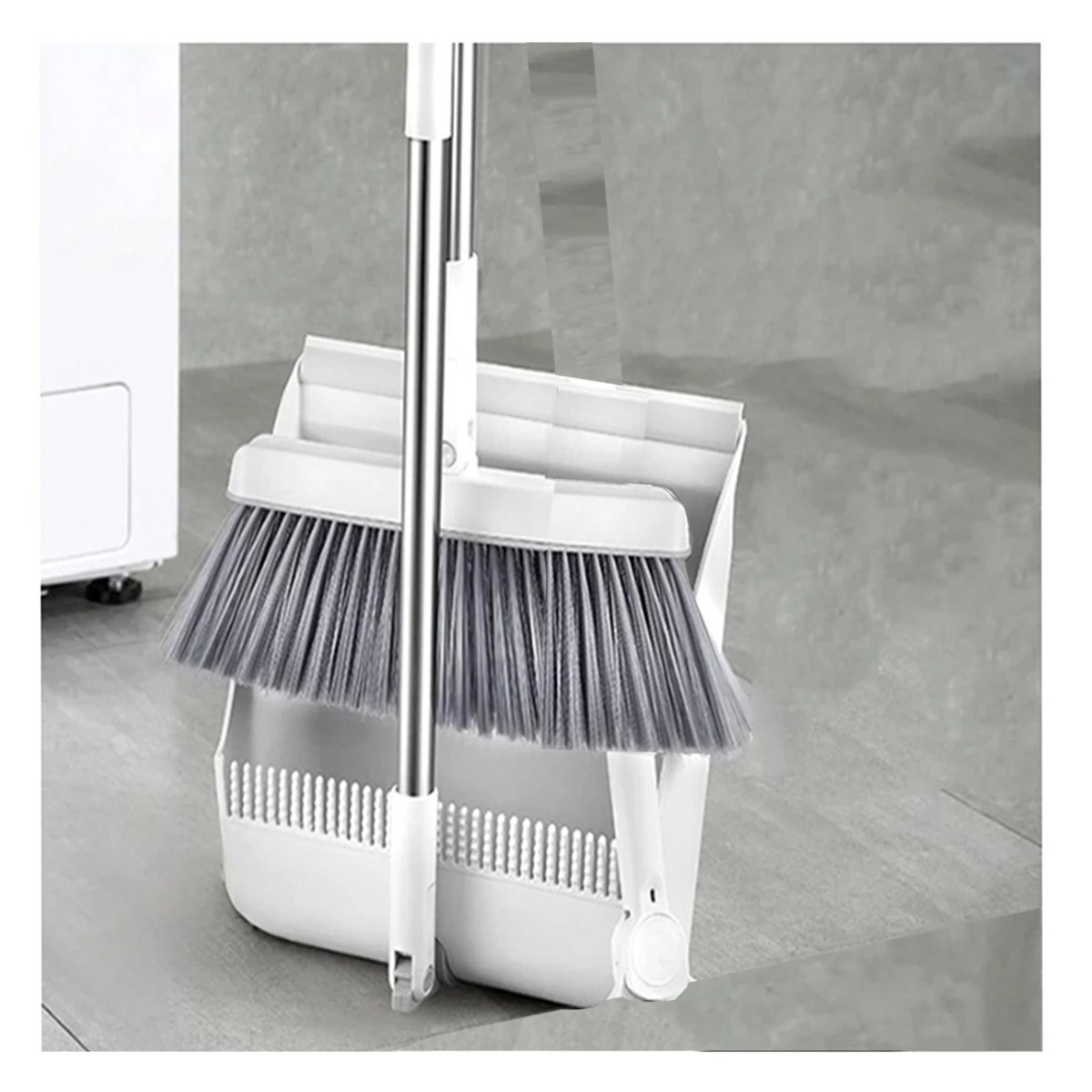 PACK4 SOPORTE MAGICO CON RECOGEDOR PARA LIMPIEZA ORDENADA DE CASA BLANCO LIVIANO - 3