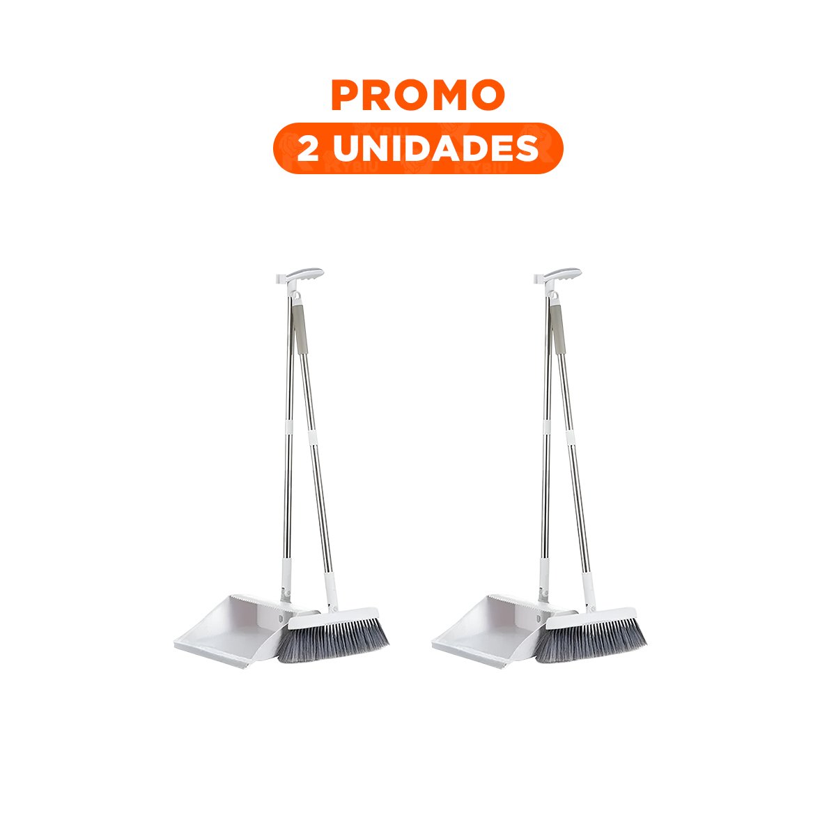 PACK2 KIT MAGICO CON RECOGEDOR PARA LIMPIEZA FUNCIONAL DE HOGAR BLANCO COMPACTO - 1