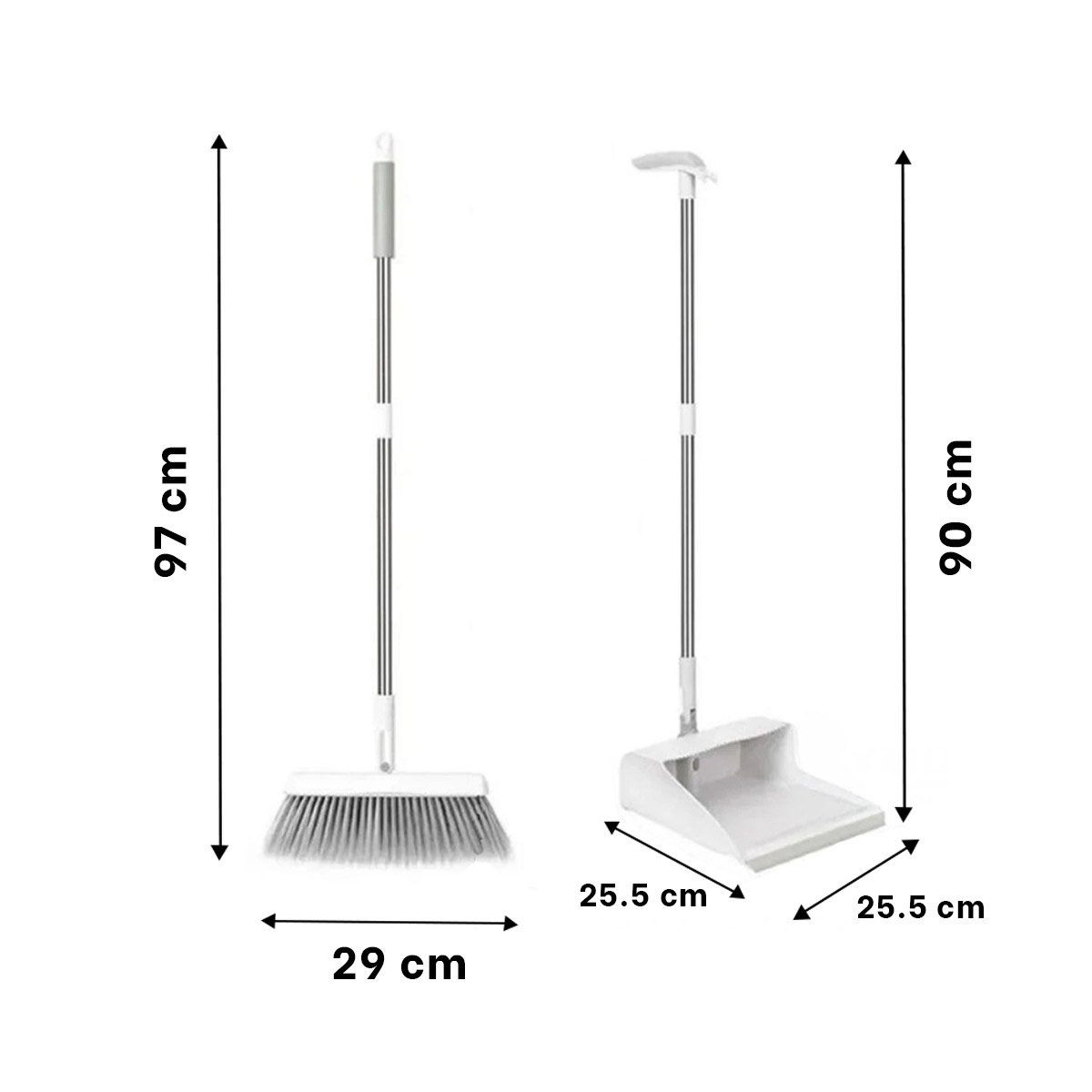 PACK2 KIT MAGICO CON RECOGEDOR PARA LIMPIEZA FUNCIONAL DE HOGAR BLANCO COMPACTO - 4