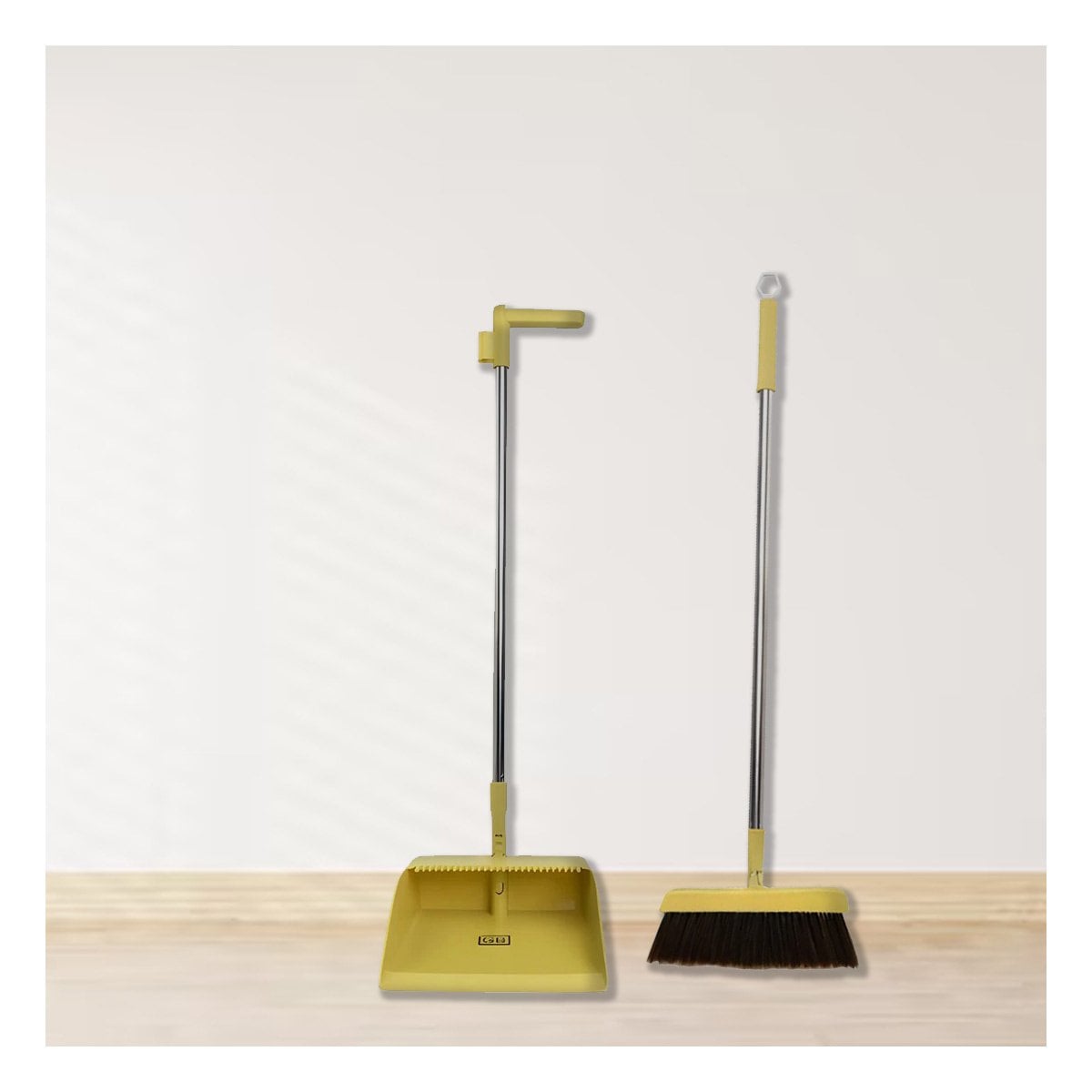 PACK2 UTENSILIO DE LIMPIEZA CON ESCOBA Y RECOGEDOR COMPACTO PARA CASA Y+PAPEL REGALO - 2