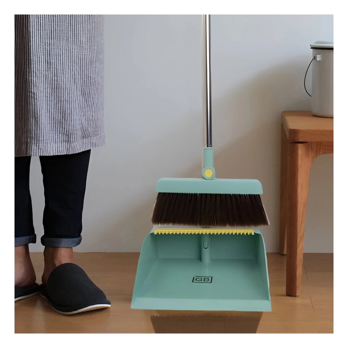 PACK4 INSTRUMENTO CON RECOGEDOR VERDE PARA LIMPIEZA DEL HOGAR EN CASA - 5