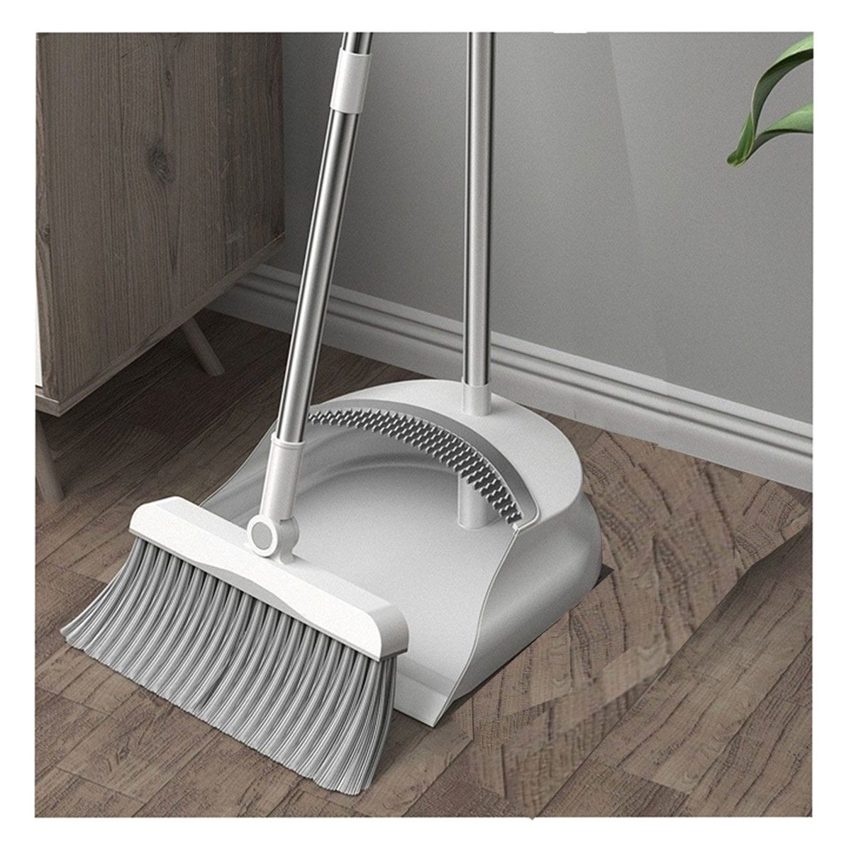 PACK4 UTIL MAGICO CON RECOGEDOR PARA LIMPIEZA DOMESTICA DE HOGAR BLANCO SEGURO Y+PAPEL REGALO - 2