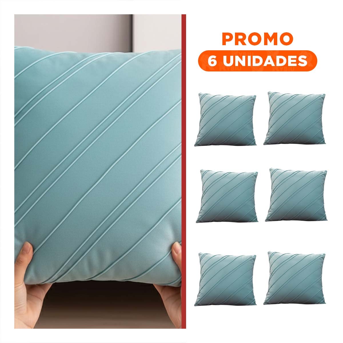 PACK6 PROTECTOR DE TERCIOPELO CELESTE CLARO QUE INTEGRA DIAGONALES CON FLUIDEZ VISUAL - 1