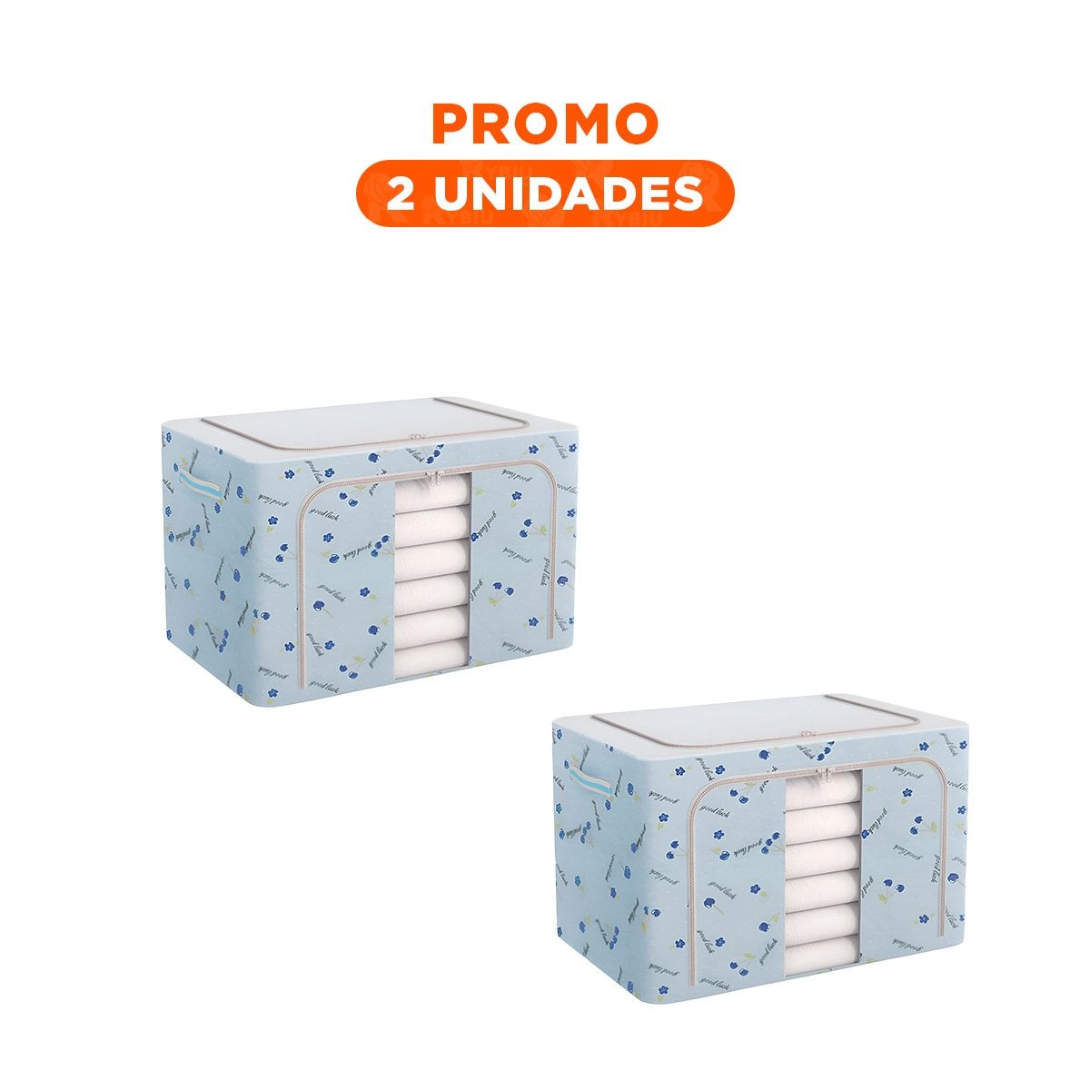 PACK2 RECIPIENTE MULTIUSO PLEGABLE CON CEREZAS PARA GUARDAR OBJETOS PERSONALES - 1