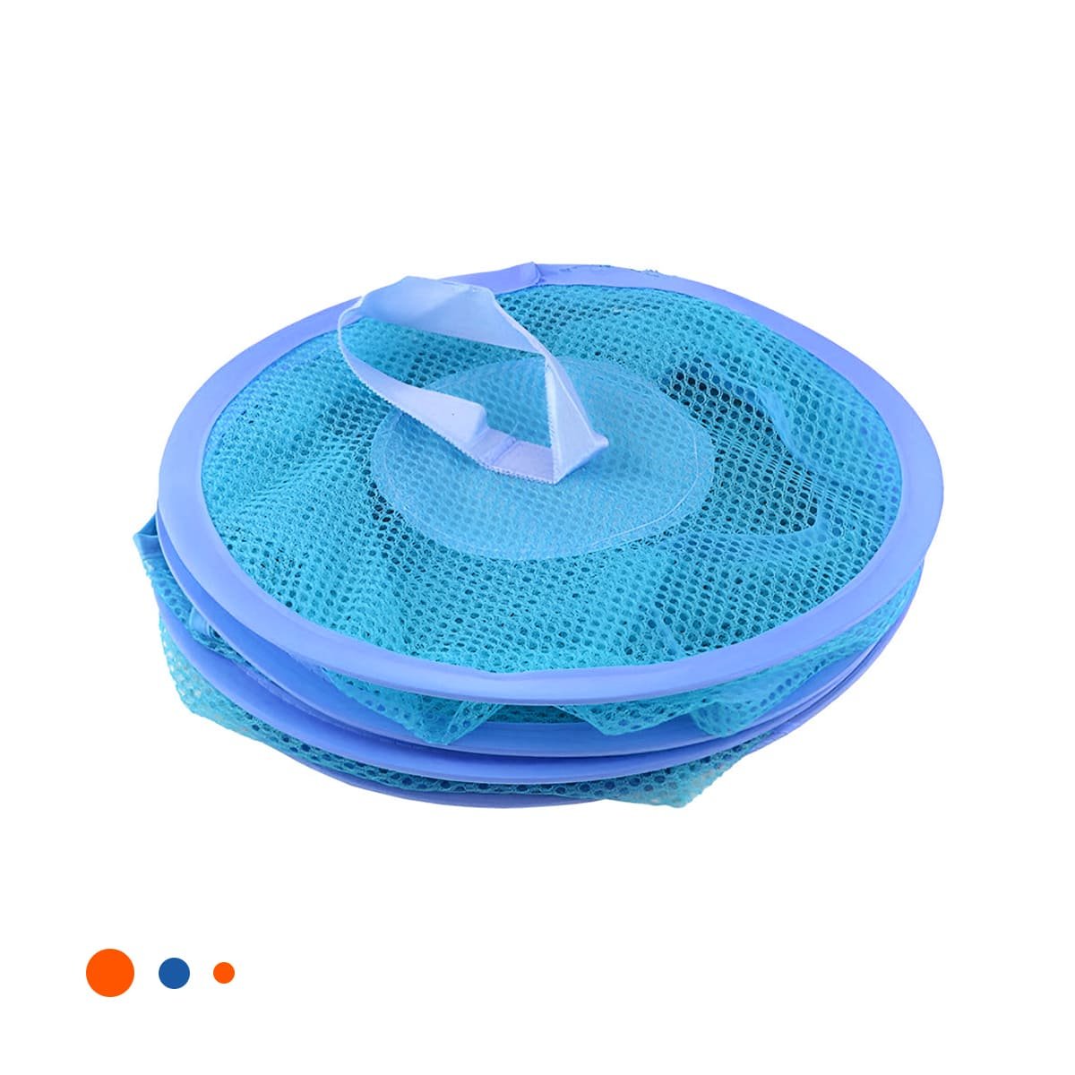 MALLA ORGANIZADORA COLGANTE 3 NIVELES AZUL FUNCIONAL PARA ALMACENAMIENTO Y+LIGAS REGALO - 3
