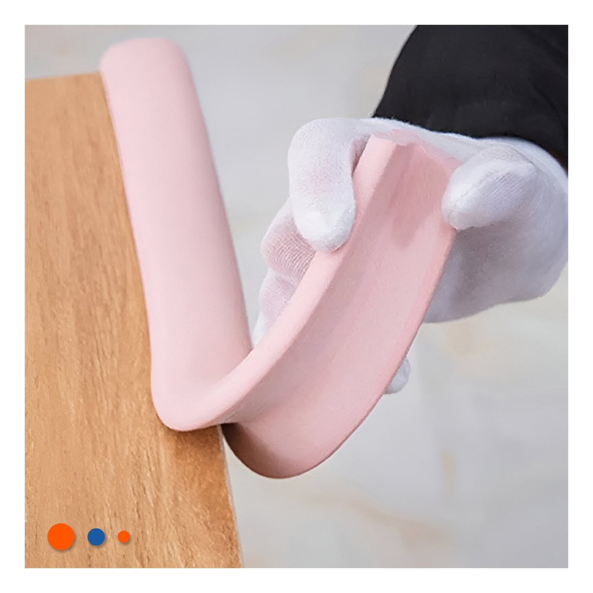 GUARDA ESQUINA DE ESPUMA ACOLCHADA PARA BORDES DE MESA CUIDADO ROSA Y+LIGAS REGALO - 2
