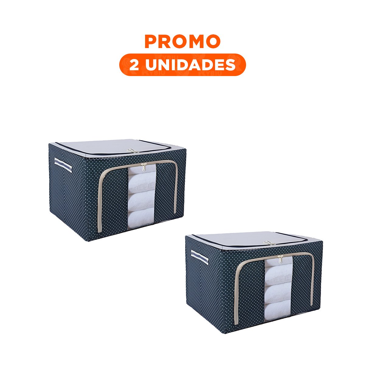 PACK2 CAJA FUNCIONAL DE ORDEN PLEGABLE PARA USO DIARIO EN HOGAR - 1