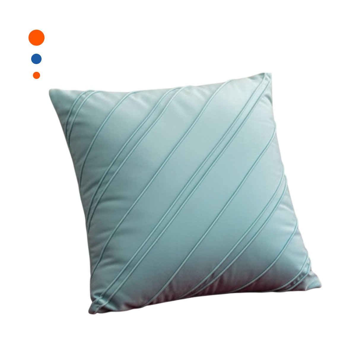 PACK2 FUNDA VISUAL CON PATRON DIAGONAL EN COLOR CELESTE CLARO DE 45CM YREGALO STICKER - 2