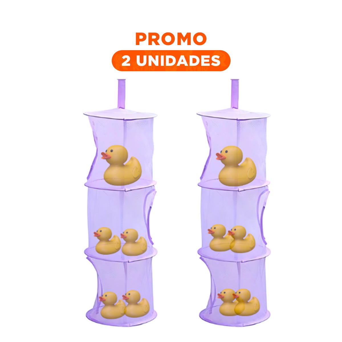 PACK2 SISTEMA COLGANTE TIPO RED 3 NIVELES MORADO RESISTENTE USO DIARIO - 1