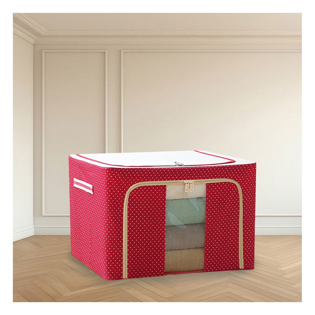 PACK2 RECIPIENTE ORGANIZATIVO PLEGABLE PARA CASA CON ESPACIOS ORDENADOS Y+PAPEL REGALO - 2