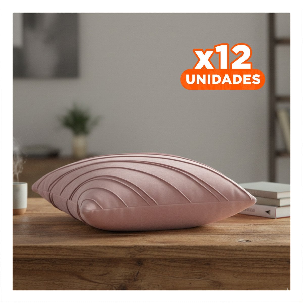 PACK12 FORRO PENSADO PARA ALMOHADA CON PRESENCIA ROJA Y TACTO SUAVE DE 45CM - 1
