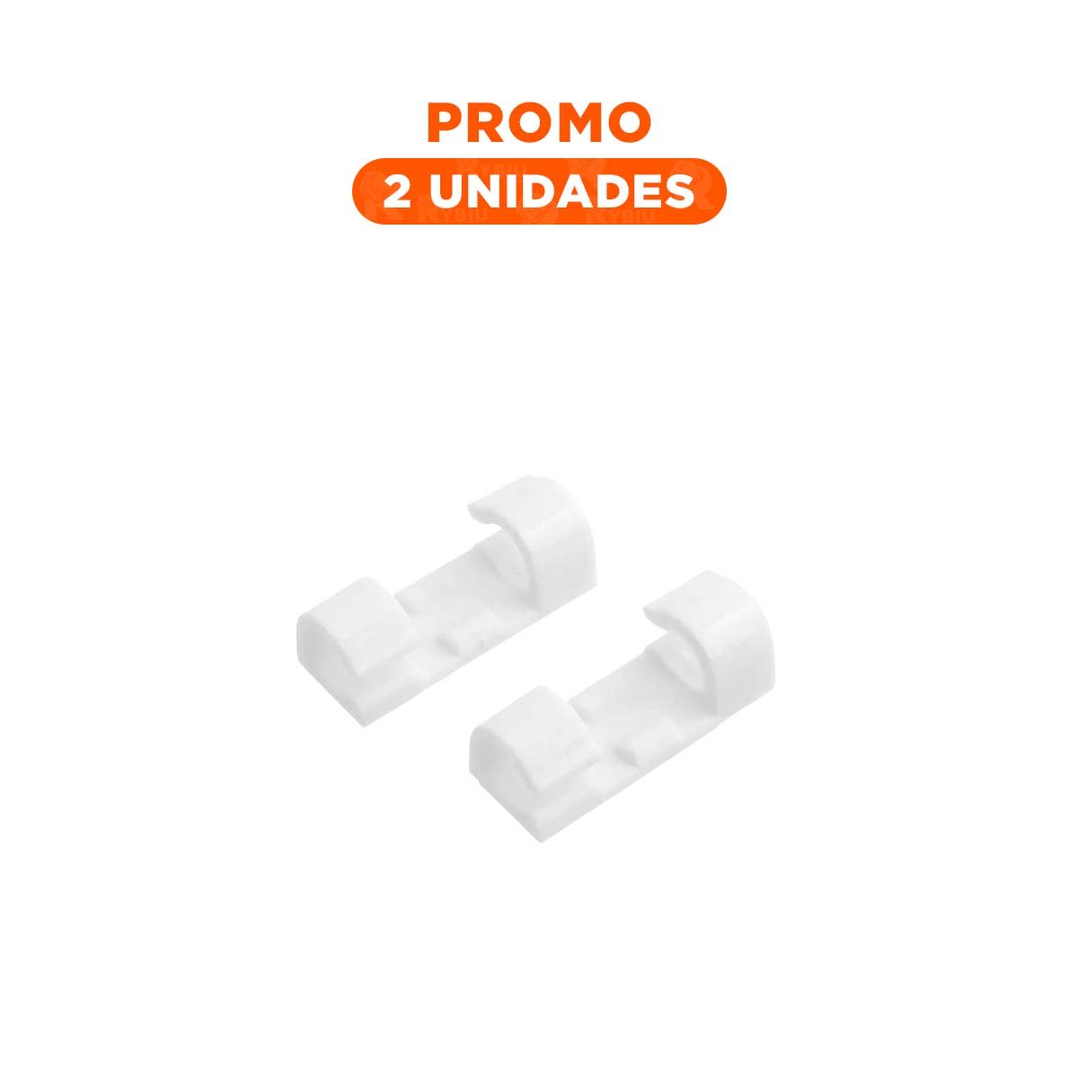 PACK2 CLIPS PARA ORDENAR CABLES DE OFICINA CON SET COLOR BLANCO DE 16 PIEZAS - 1