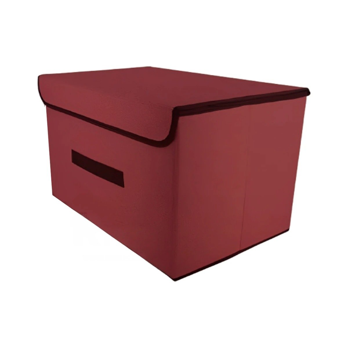 PACK6 CAJON RESISTENTE DE TELA 36X24X23CM MARRON CON BORDE MARRON YREGALO STICKER - 2