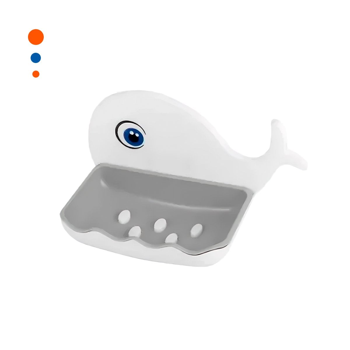 ACCESORIO BALLENA ESTILO SUAVE PARA CASA DISENO ACTUAL BLANCO Y PLOMO Y+PAPEL REGALO - 1