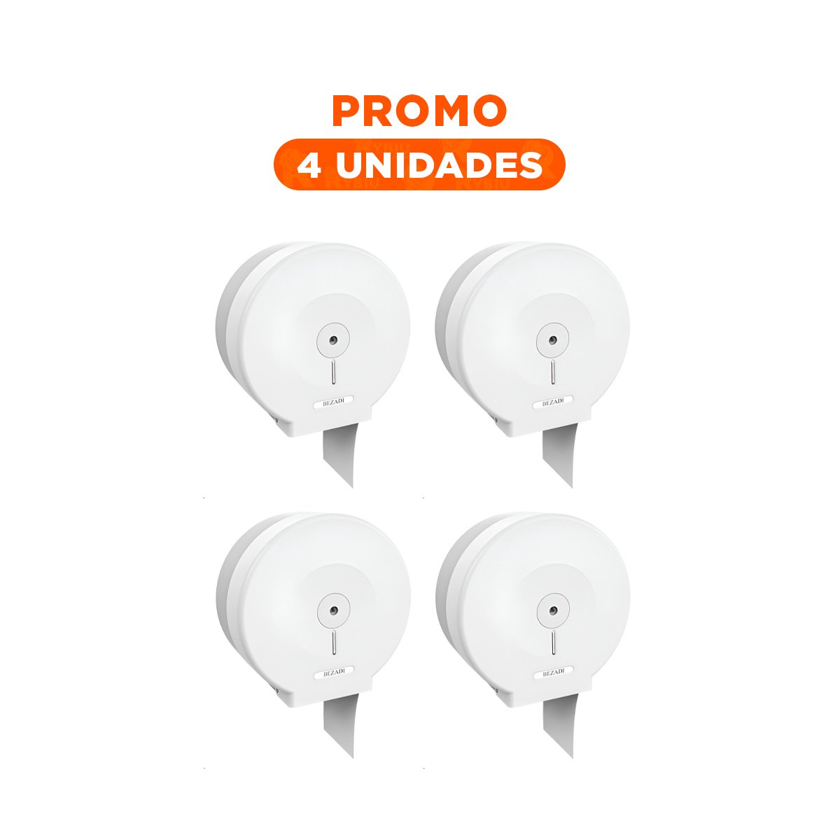 PACK4 CONTENEDOR FUNCIONAL PARA PAPEL HIGIENICO JUMBO DE FACIL COLOCACION Y+REGALO STICKER - 1