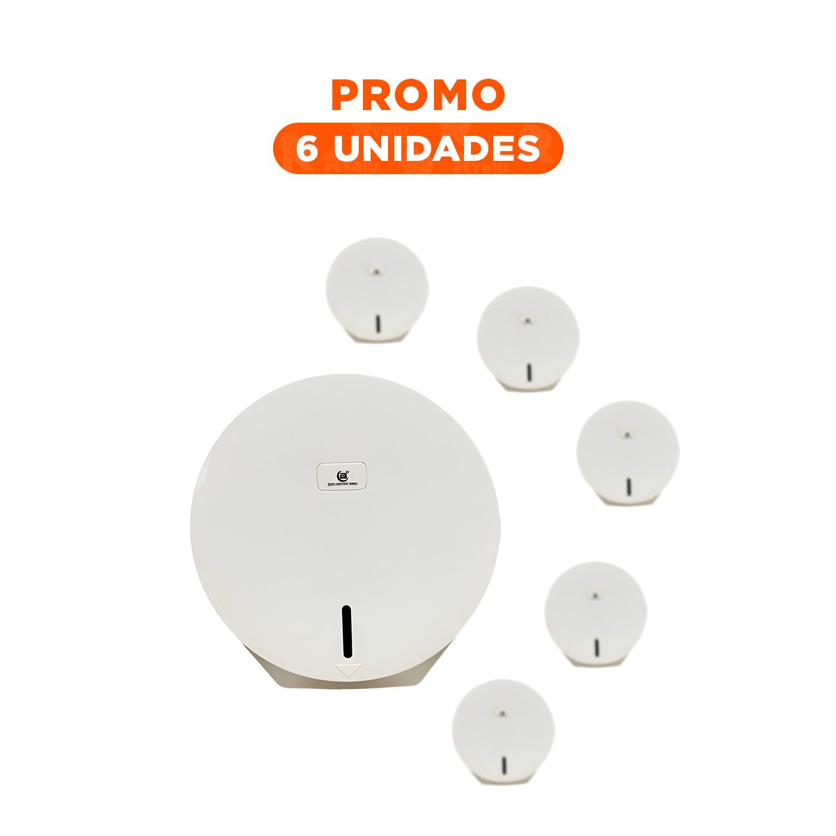 PACK6 MODULO JUMBO DE PAPEL HIGIENICO FORMATO GOTA USO COMERCIAL BLANCO PRO - 1