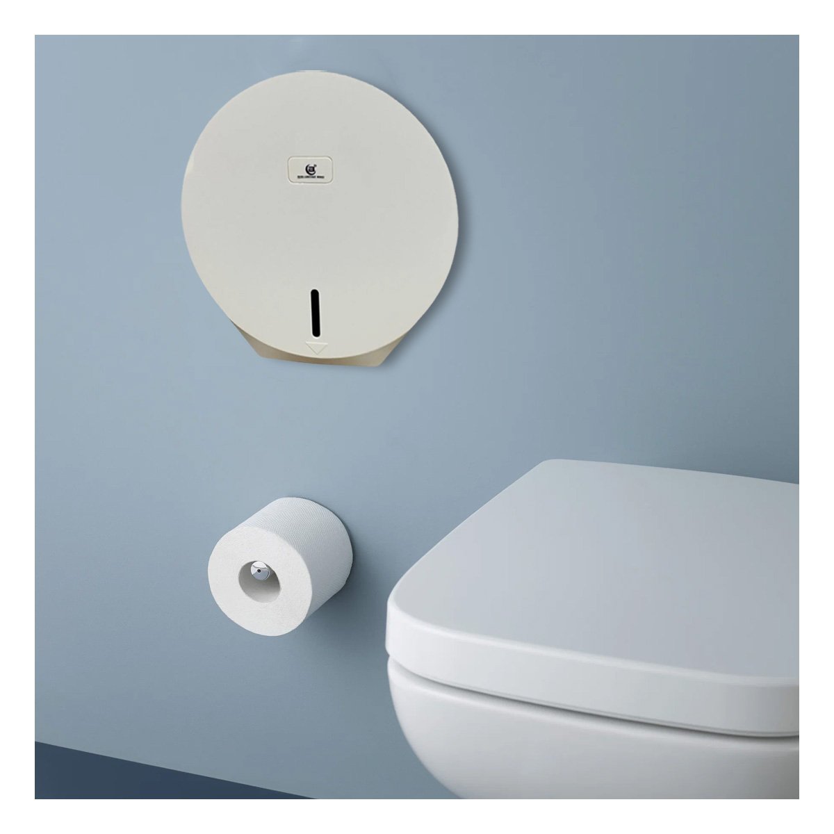 PACK6 MODULO JUMBO DE PAPEL HIGIENICO ESTILO GOTA RESISTENTE BLANCO HOGAR YREGALO STICKER - 5