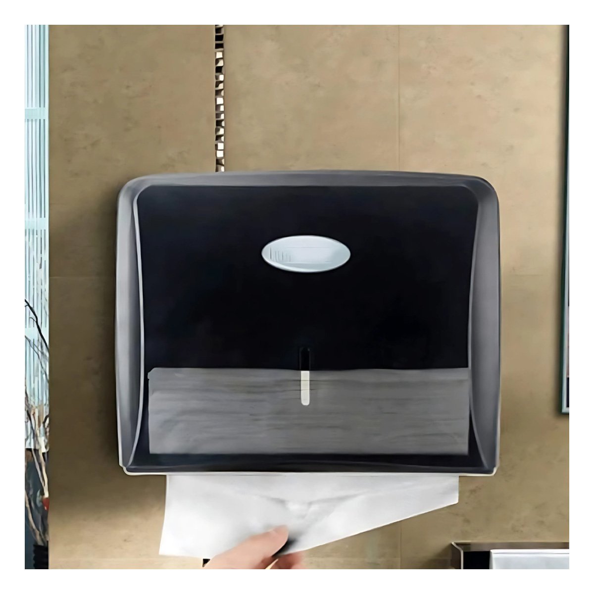 PACK4 ESTUCHE DE PAPEL TOALLA INTERFOLIADO COLOR NEGRO PARA COCINA Y HOGAR - 3