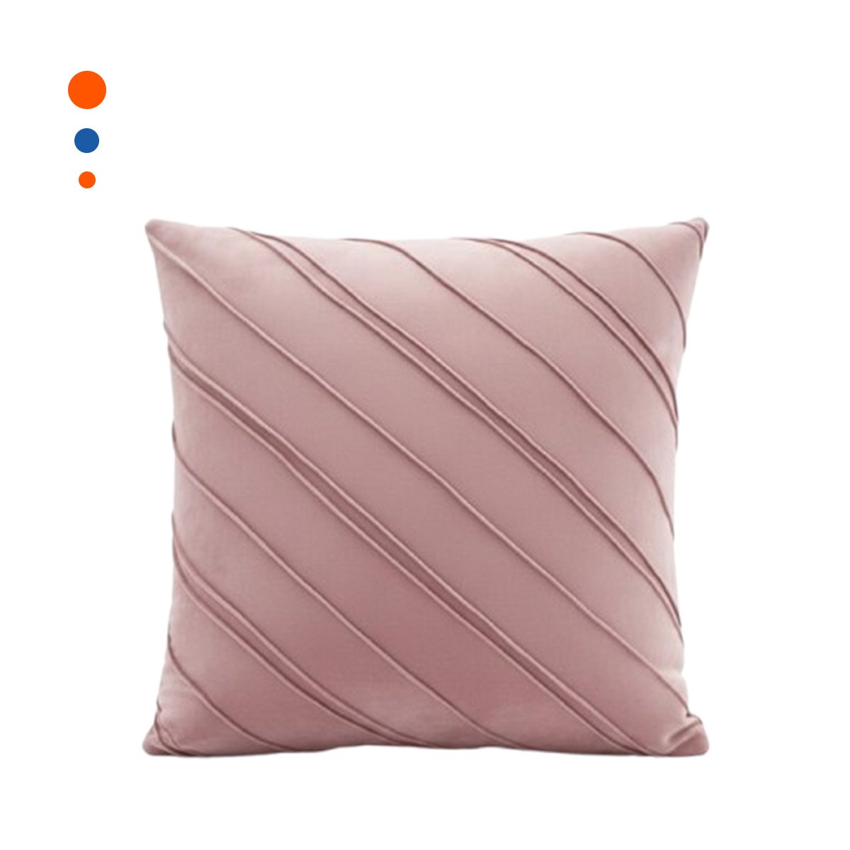 CUBIERTA CON TEXTURA SUAVE DE TERCIOPELO Y DIAGONALES EN ROSADO CLARO Y+PAPEL REGALO - 1