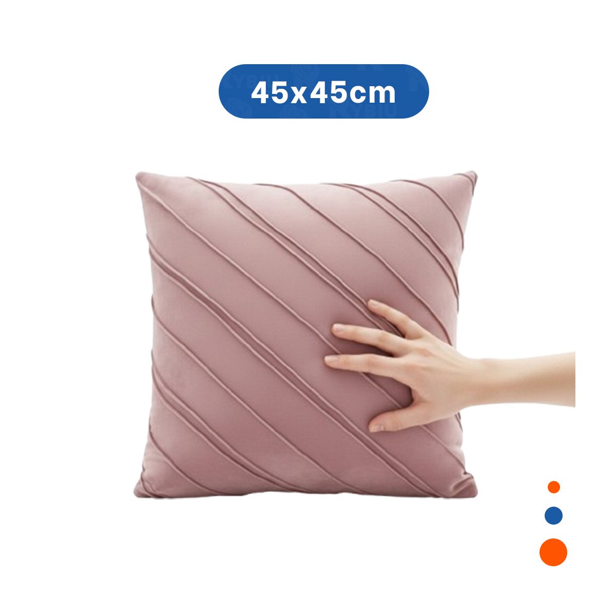 CUBIERTA CON TEXTURA SUAVE DE TERCIOPELO Y DIAGONALES EN ROSADO CLARO Y+PAPEL REGALO - 4