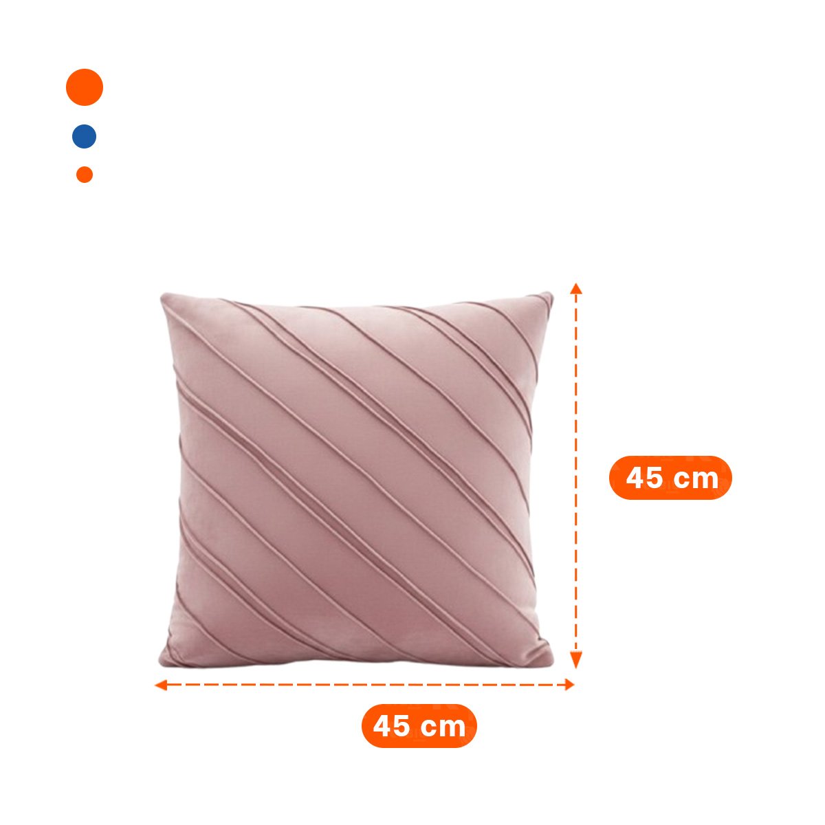 PACK6 PROTECTOR PARA ALMOHADA CON ENFOQUE VISUAL EN TERCIOPELO ROSADO CLARO Y+PAPEL REGALO - 4