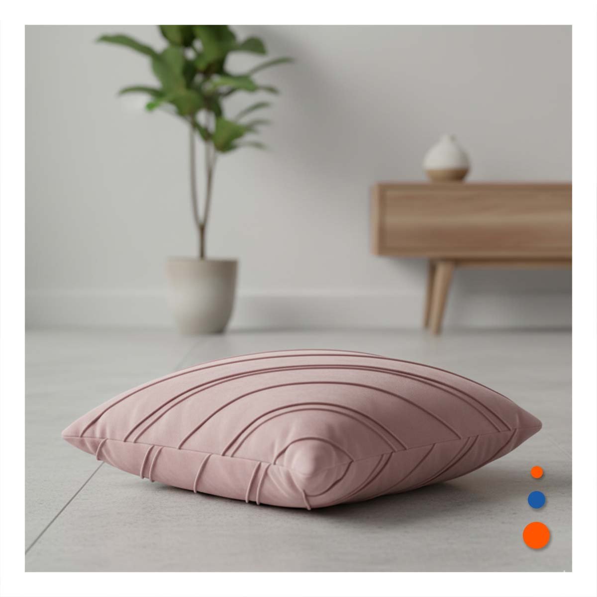 PACK6 PROTECTOR PARA ALMOHADA CON ENFOQUE VISUAL EN TERCIOPELO ROSADO CLARO Y+PAPEL REGALO - 5