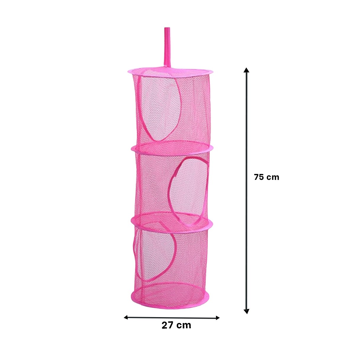 PACK6 MODULO COLGANTE TIPO RED 3 NIVELES FUCSIA PARA ORDEN EN HOGAR DIARIO Y+REGALO STICKER - 4