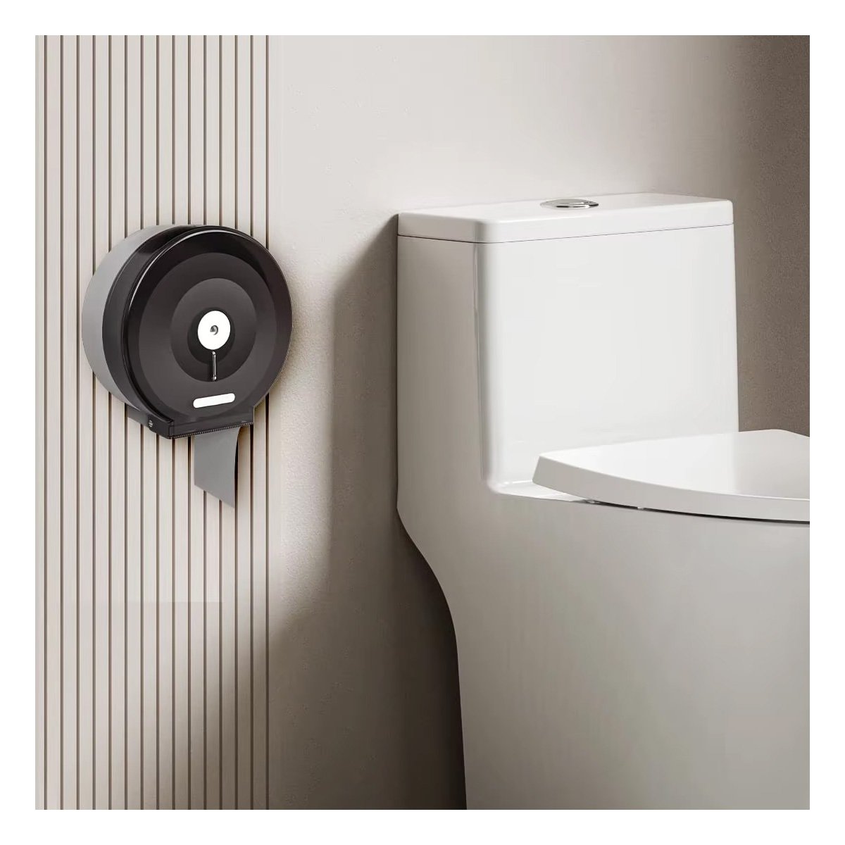PACK4 ESTRUCTURA SOPORTE PARA PAPEL HIGIENICO JUMBO EN BANO - 3