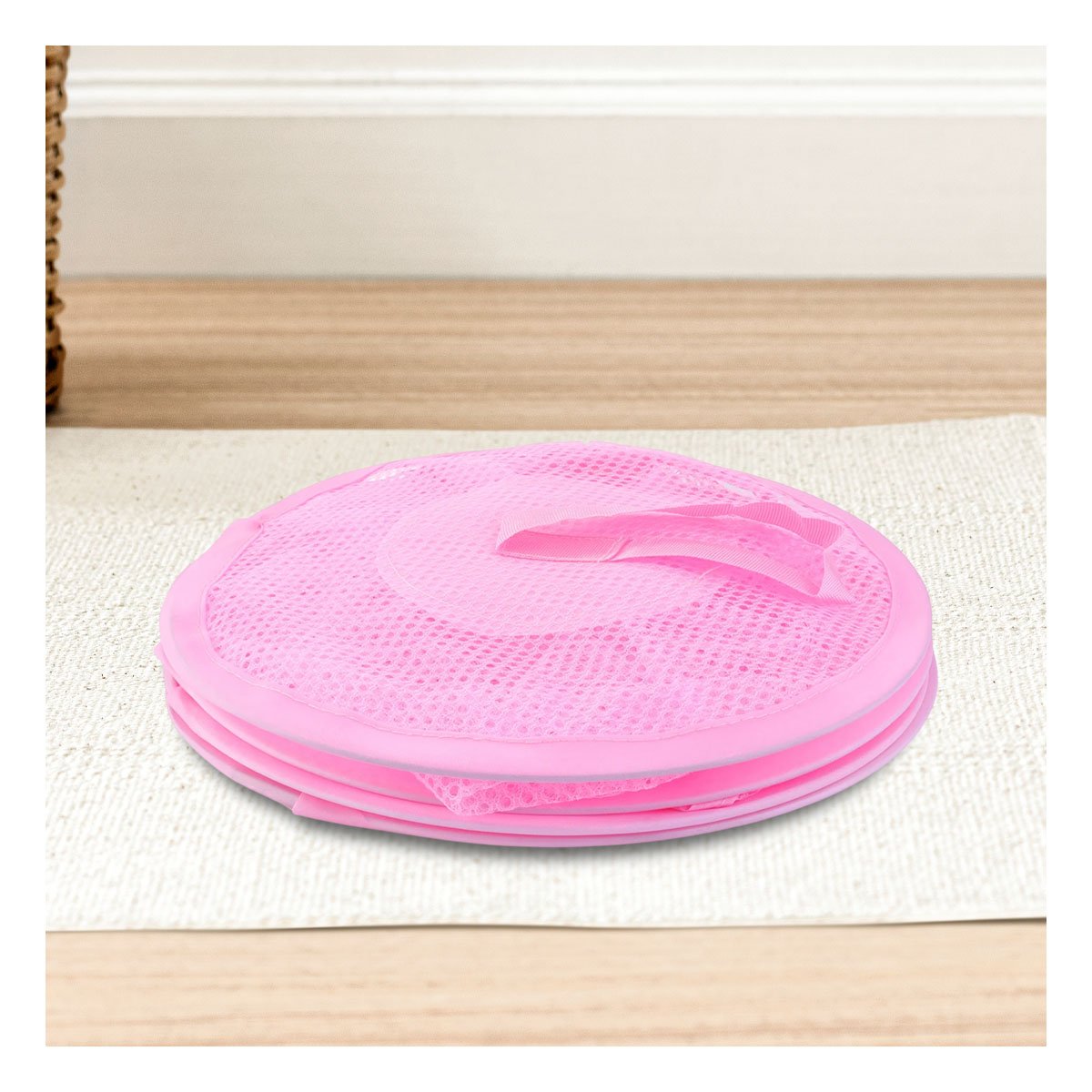 MALLA ORGANIZADORA COLGANTE 3 NIVELES ROSADO PRACTICA PARA ESPACIOS PEQUENOS Y+PAPEL REGALO - 5