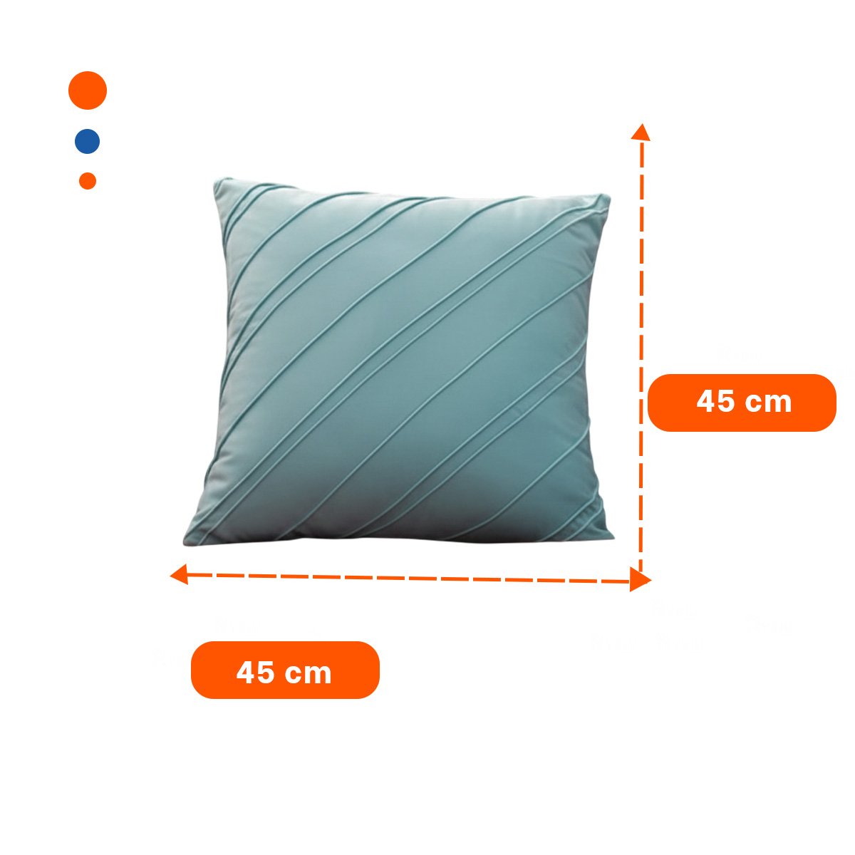 PACK4 PROTECTOR PENSADA PARA ALMOHADA CON PATRON DIAGONAL Y SUPERFICIE ROJA Y+REGALO STICKER - 4