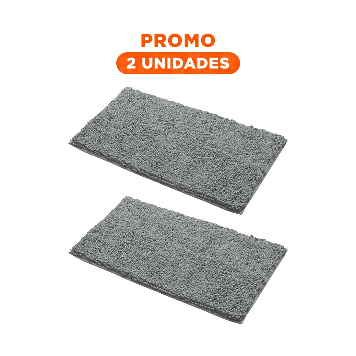 PACK2 CUBIERTA RECTANGULAR DE MICROFIBRA ABSORBENTE 40X60CM PLOMO CLARO SECADO RAPIDO - 1