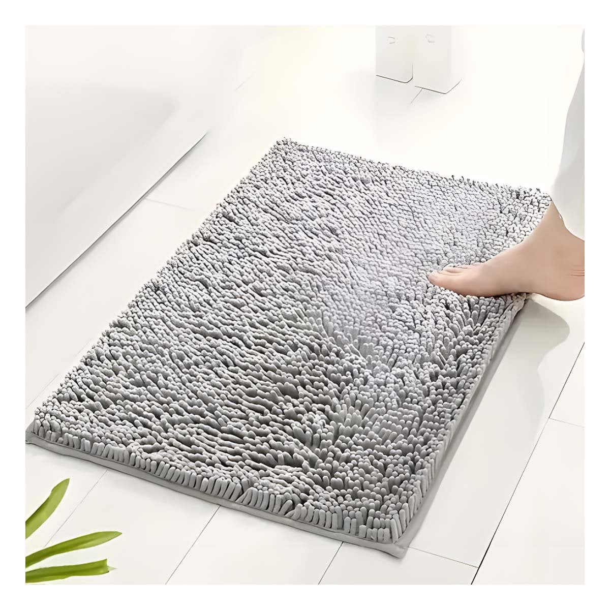 PACK2 CUBIERTA RECTANGULAR DE MICROFIBRA ABSORBENTE 40X60CM PLOMO CLARO SECADO RAPIDO - 5