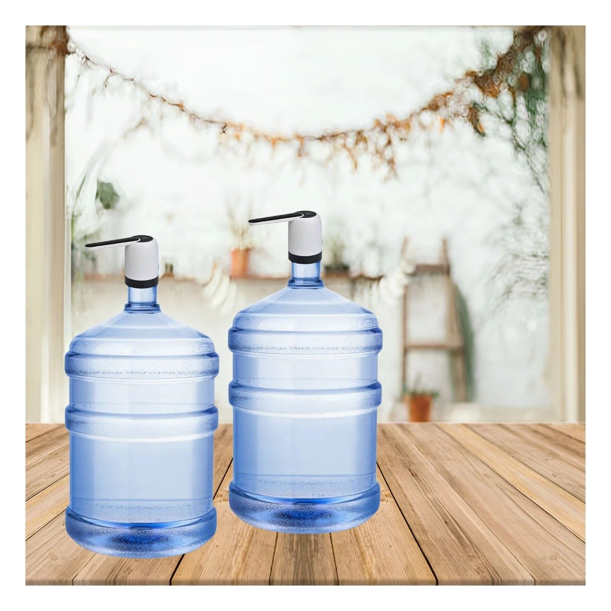 PACK4 SISTEMA PORTATIL DE AGUA ELECTRICO RECARGABLE BLANCO PARA USO DIARIO Y+REGALO STICKER - 5
