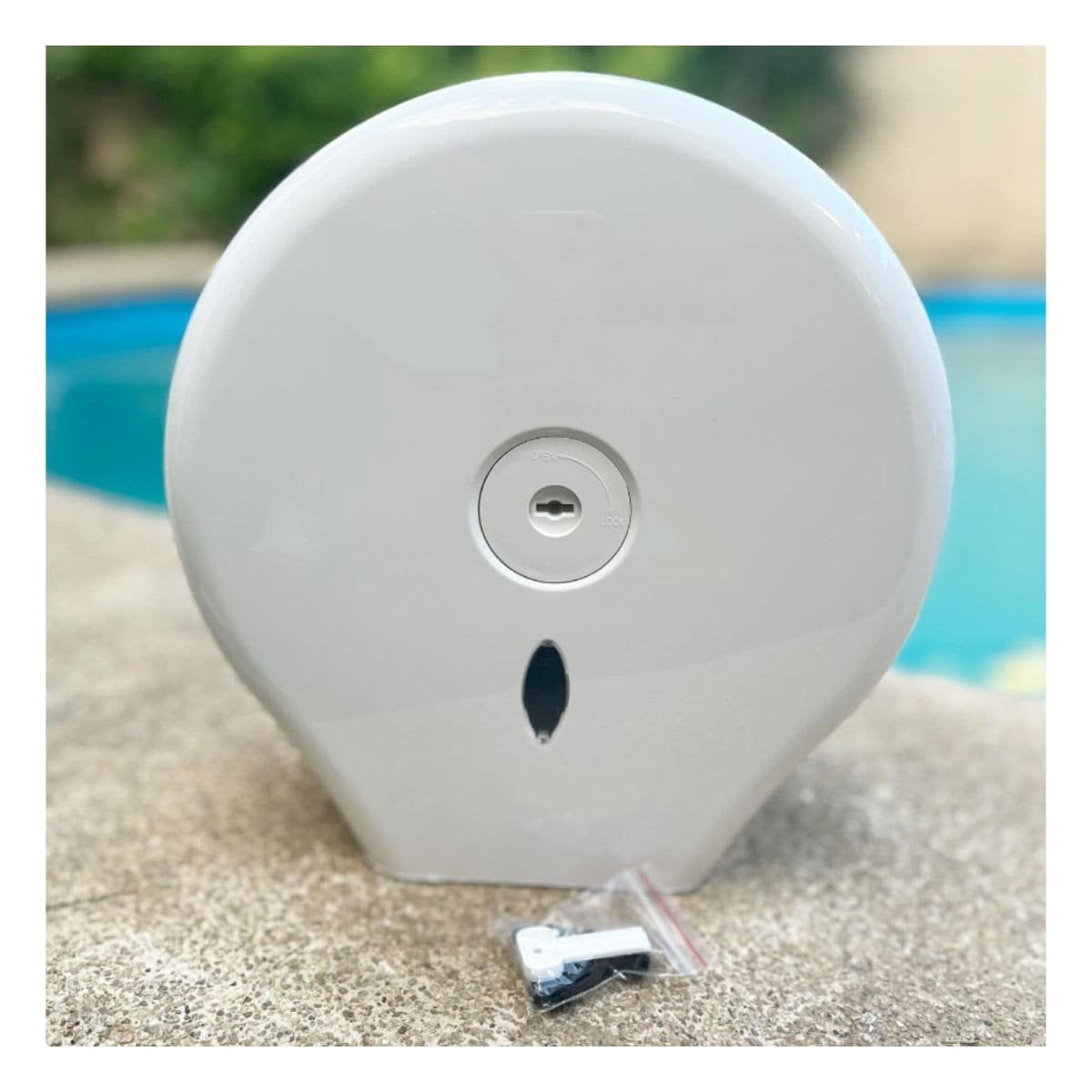 DISPENSADOR JUMBO DE PAPEL HIGIENICO PARA BANO EN HOGAR Y ESPACIOS PUBLICOS - 2