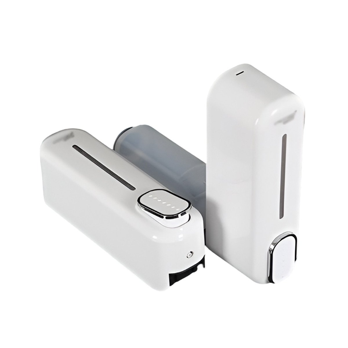 DOSIFICADOR DE JABON MANUAL 300ML SISTEMA PRACTICO RECARGABLE BLANCO Y+REGALO STICKER - 3
