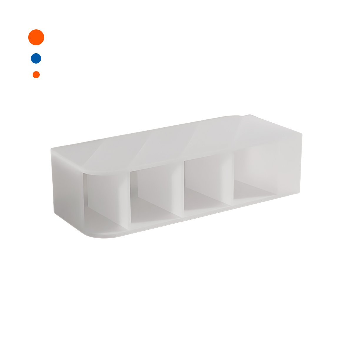 PACK12 ESTRUCTURA CON DISTRIBUCION ABIERTA Y COLOR BLANCO TRANSPARENTE Y+REGALO STICKER - 2
