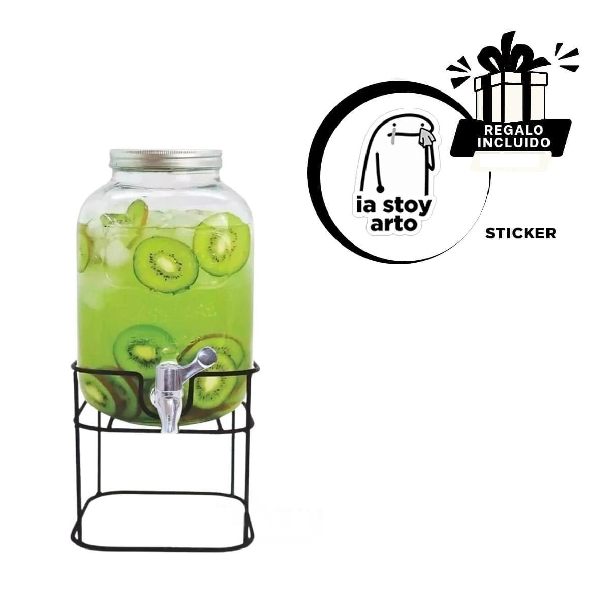 EXPENDEDOR PARA HOGAR 5L FACIL DE USAR CON GRIFO SEGURO Y PRACTICO Y+REGALO STICKER - 1