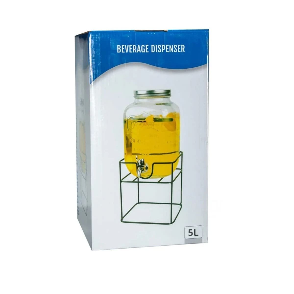 PACK4 DESPACHADOR DE LIQUIDOS 5L CON DISEÑO ELEGANTE Y CAPACIDAD PARA FAMILIA Y+PAPEL REGALO - 3