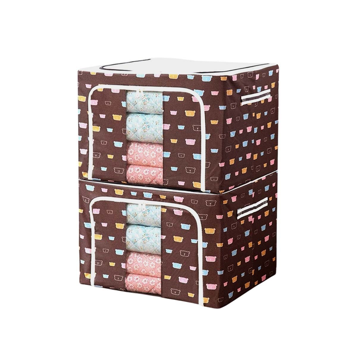 PACK6 MODULO DECORATIVO PLEGABLE PARA DORMITORIO CON ESTAMPA OSOS Y ORDEN Y+REGALO STICKER - 2