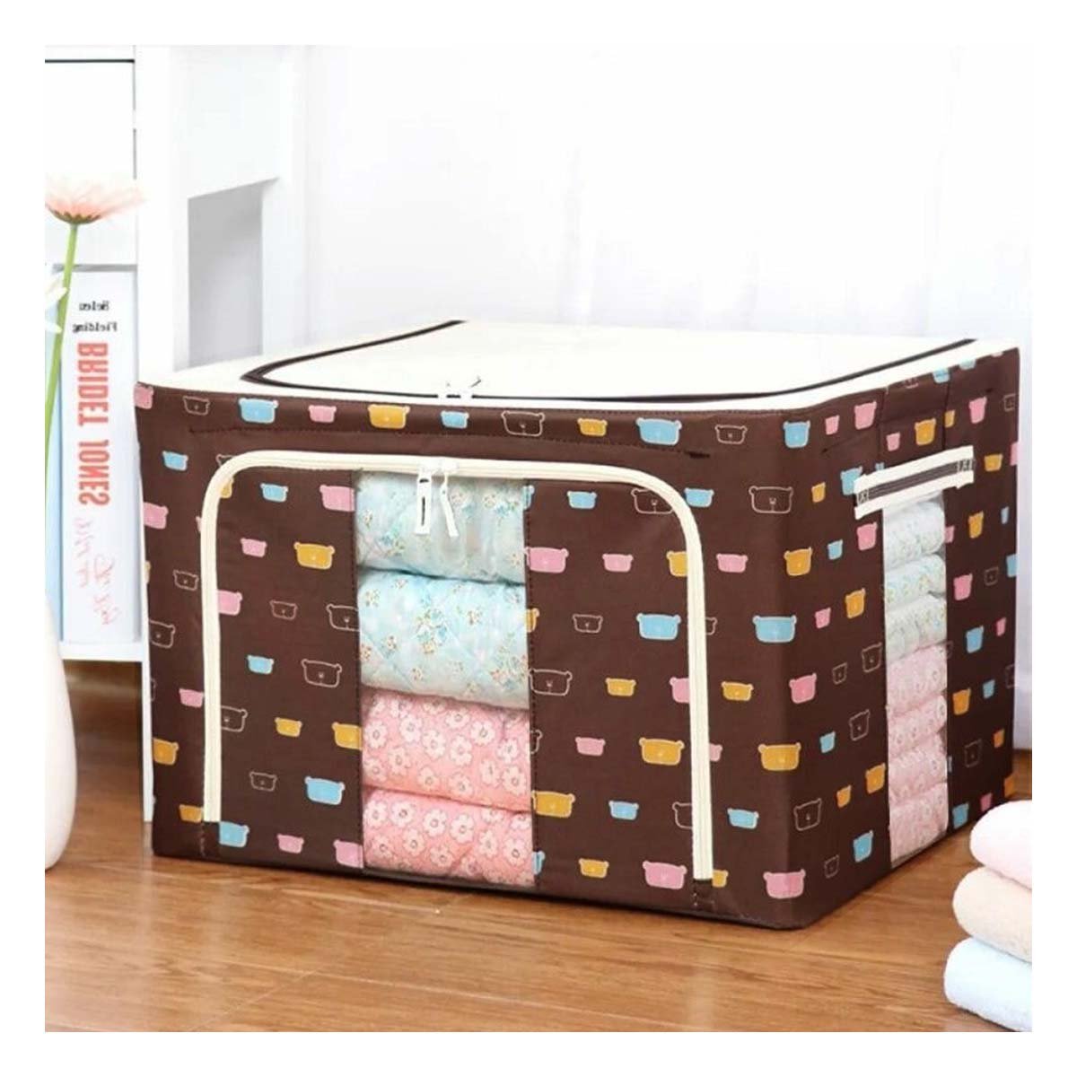 PACK6 MODULO DECORATIVO PLEGABLE PARA DORMITORIO CON ESTAMPA OSOS Y ORDEN Y+REGALO STICKER - 5
